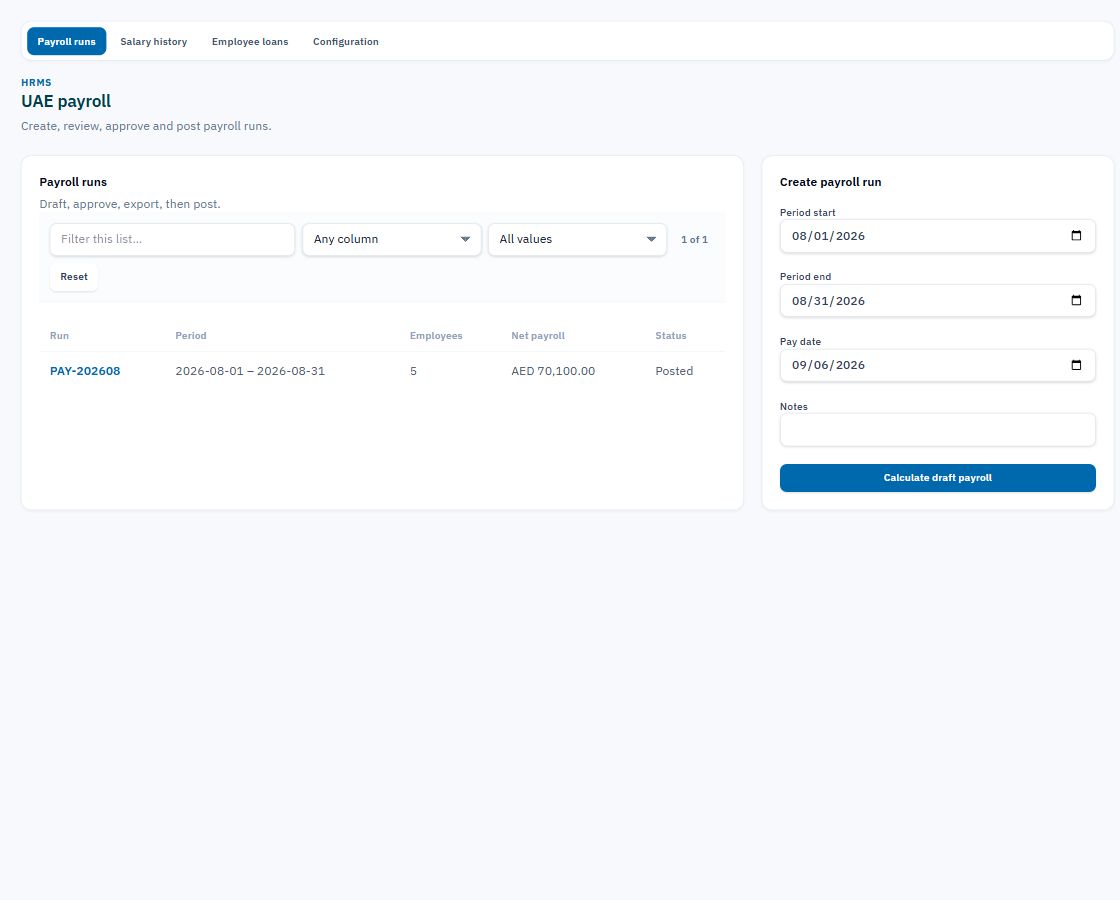 CashLume UAE payroll